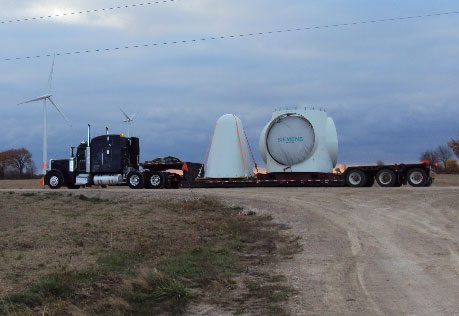 Wind Energy Transportation - Turbines, blades, genereators, nacelles